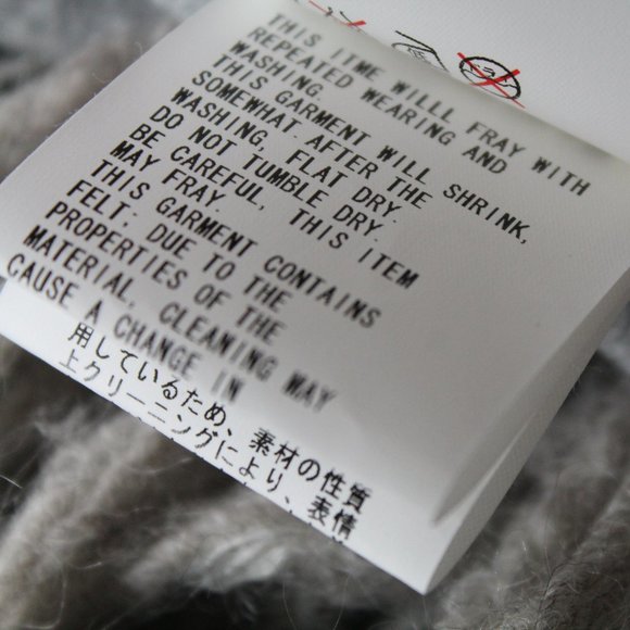 Undercover Art & Crafts 05AW Shag Felt Women's Jacket Grey Size 2 Wool Japanese - Picture 7 of 11